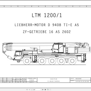 Liebherr LTM 1200-1 Z70130 Electric and Hydraulic Diagrams DE