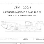 Liebherr LTM 1200-1 Z70130 Electric and Hydraulic Diagrams FR