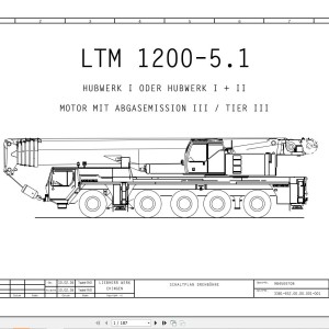 Liebherr LTM 1200-5.1 Z69507 Electric and Hydraulic Diagrams DE
