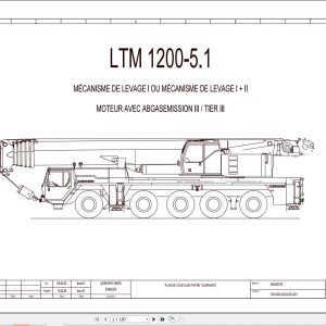 Liebherr LTM 1200-5.1 Z69507 Electric and Hydraulic Diagrams FR