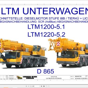 Liebherr LTM 1200-5.1 Z93457 Electric and Hydraulic Diagrams DE