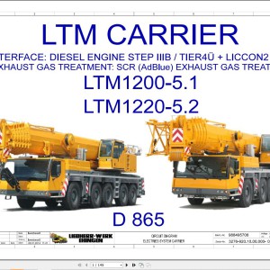 Liebherr LTM 1200-5.1 Z93457 Electric and Hydraulic Diagrams EN