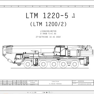 Liebherr LTM 1220-1 Z70204 Electric and Hydraulic Diagrams DE
