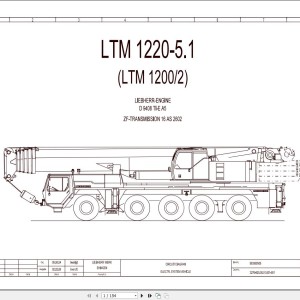 Liebherr LTM 1220-1 Z70204 Electric and Hydraulic Diagrams EN