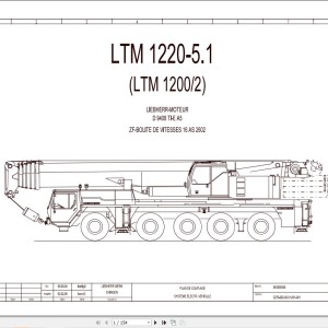 Liebherr LTM 1220-1 Z70204 Electric and Hydraulic Diagrams FR