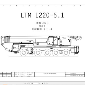 Liebherr LTM 1220-5.1 Z70223 Electric and Hydraulic Diagrams DE