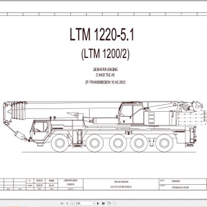 Liebherr LTM 1220-5.1 Z70223 Electric and Hydraulic Diagrams EN