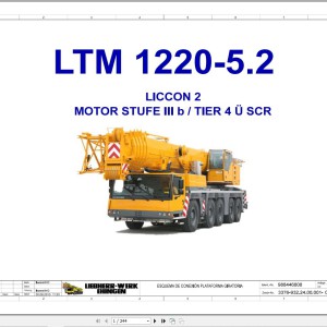 Liebherr LTM 1220-5.2 Z94807 Electric and Hydraulic Diagrams ES