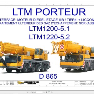 Liebherr LTM 1220-5.2 Z94807 Electric and Hydraulic Diagrams FR