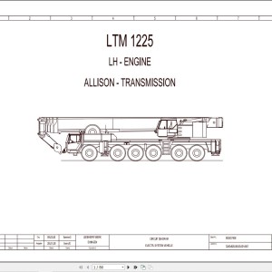 Liebherr LTM 1225 Z70006 Electric and Hydraulic Diagrams EN