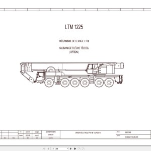 Liebherr LTM 1225 Z70006 Electric and Hydraulic Diagrams FR