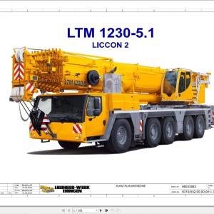 Liebherr LTM 1230-5.1 Z94051 Electric and Hydraulic Diagrams DE