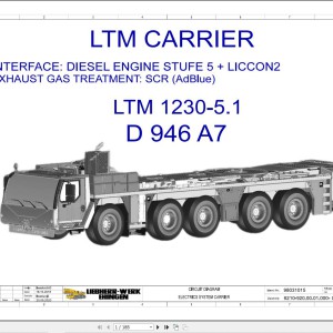 Liebherr LTM 1230-5.1 Z94051 Electric and Hydraulic Diagrams EN