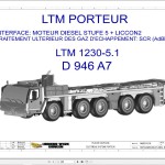 Liebherr LTM 1230-5.1 Z94051 Electric and Hydraulic Diagrams FR