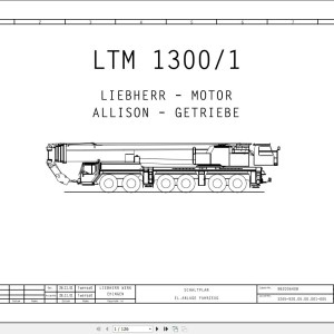 Liebherr LTM 1250-1 Z70500 Electric and Hydraulic Diagrams DE