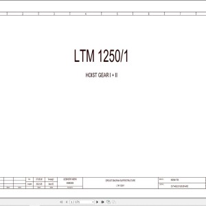 Liebherr LTM 1250-1 Z70500 Electric and Hydraulic Diagrams EN