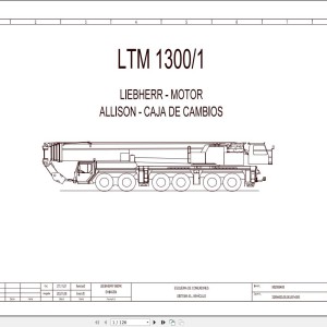 Liebherr LTM 1250-1 Z70500 Electric and Hydraulic Diagrams ES
