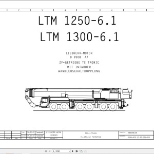 Liebherr LTM 1250-6.1 Z70720 Electric and Hydraulic Diagrams DE