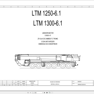 Liebherr LTM 1250-6.1 Z70720 Electric and Hydraulic Diagrams ES