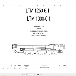 Liebherr LTM 1250-6.1 Z70720 Electric and Hydraulic Diagrams FR