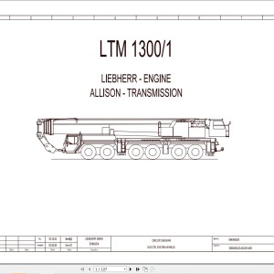 Liebherr LTM 1300-1 Z71142 Electric and Hydraulic Diagrams EN