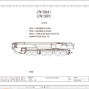 Liebherr LTM 1300-1 Z71142 Electric and Hydraulic Diagrams FR