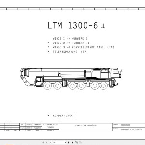 Liebherr LTM 1300-6.1 Z71181 Electric and Hydraulic Diagrams DE