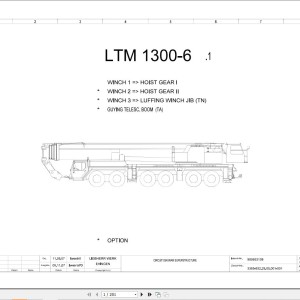 Liebherr LTM 1300-6.1 Z71181 Electric and Hydraulic Diagrams EN