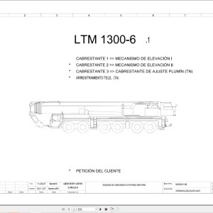 Liebherr LTM 1300-6.1 Z71181 Electric and Hydraulic Diagrams ES