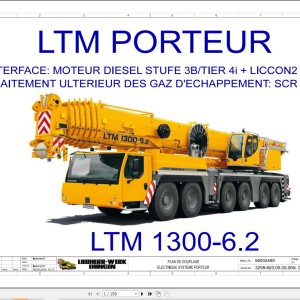 Liebherr LTM 1300-6.2 Z71516 Electric and Hydraulic Diagrams FR