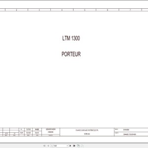 Liebherr LTM 1300 Z16788 Electric Diagrams FR