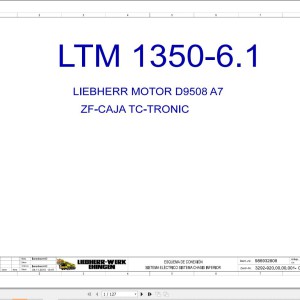 Liebherr LTM 1350-6.1 Z71235 Electric and Hydraulic Diagrams ES