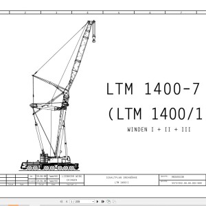 Liebherr LTM 1400-1 Z72005 Electric and Hydraulic Diagrams DE