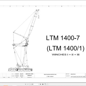 Liebherr LTM 1400-1 Z72005 Electric and Hydraulic Diagrams EN