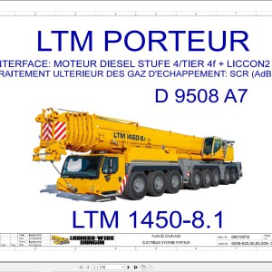 Liebherr LTM 1450-8.1 Z72539 Electric and Hydraulic Diagrams FR