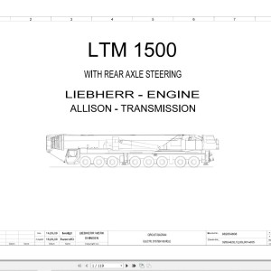 Liebherr LTM 1500 Z73058 Electric and Hydraulic Diagrams EN
