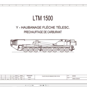 Liebherr LTM 1500 Z73058 Electric and Hydraulic Diagrams FR