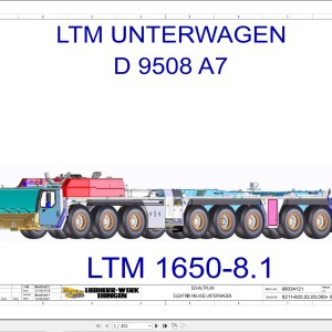 Liebherr LTM 1650-8.1 Z46836 Electric and Hydraulic Diagrams DE