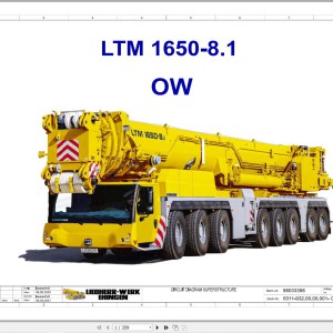 Liebherr LTM 1650-8.1 Z46836 Electric and Hydraulic Diagrams EN