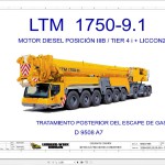 Liebherr LTM 1750-9.1 Z96020 Electric and Hydraulic Diagrams ES