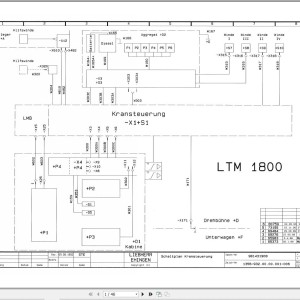 Liebherr LTM 1800 Z14232 Electric and Hydraulic Diagrams DE