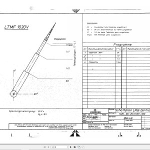 Liebherr LTMF 1030 V Z11621 Electric Diagrams DE