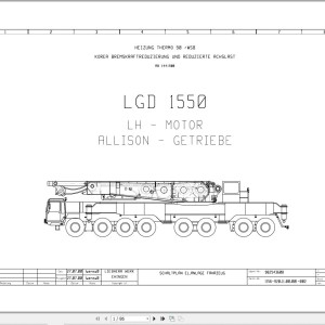 Liebherr LTMG 1800 Z73702 Electric and Hydraulic Diagrams DE