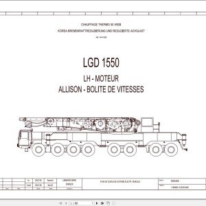 Liebherr LTMG 1800 Z73702 Electric and Hydraulic Diagrams FR