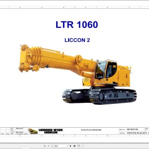 Liebherr LTR 1060 Z96801 Electric and Hydraulic Diagrams DE