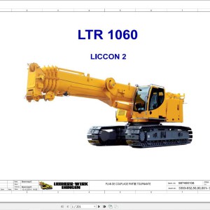 Liebherr LTR 1060 Z96801 Electric and Hydraulic Diagrams FR