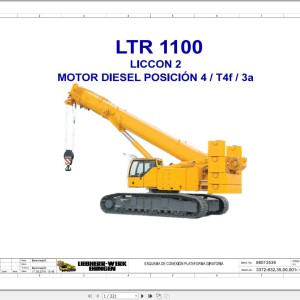 Liebherr LTR 1100 Z97515 Electric and Hydraulic Diagrams ES