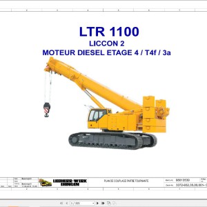 Liebherr LTR 1100 Z97515 Electric and Hydraulic Diagrams FR