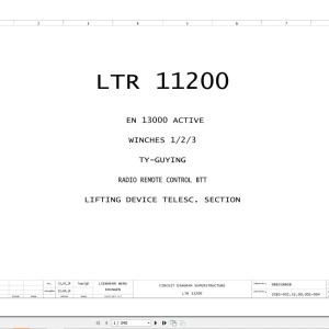 Liebherr LTR 11200 Z97562 Electric and Hydraulic Diagrams EN