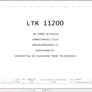 Liebherr LTR 11200 Z97562 Electric and Hydraulic Diagrams ES